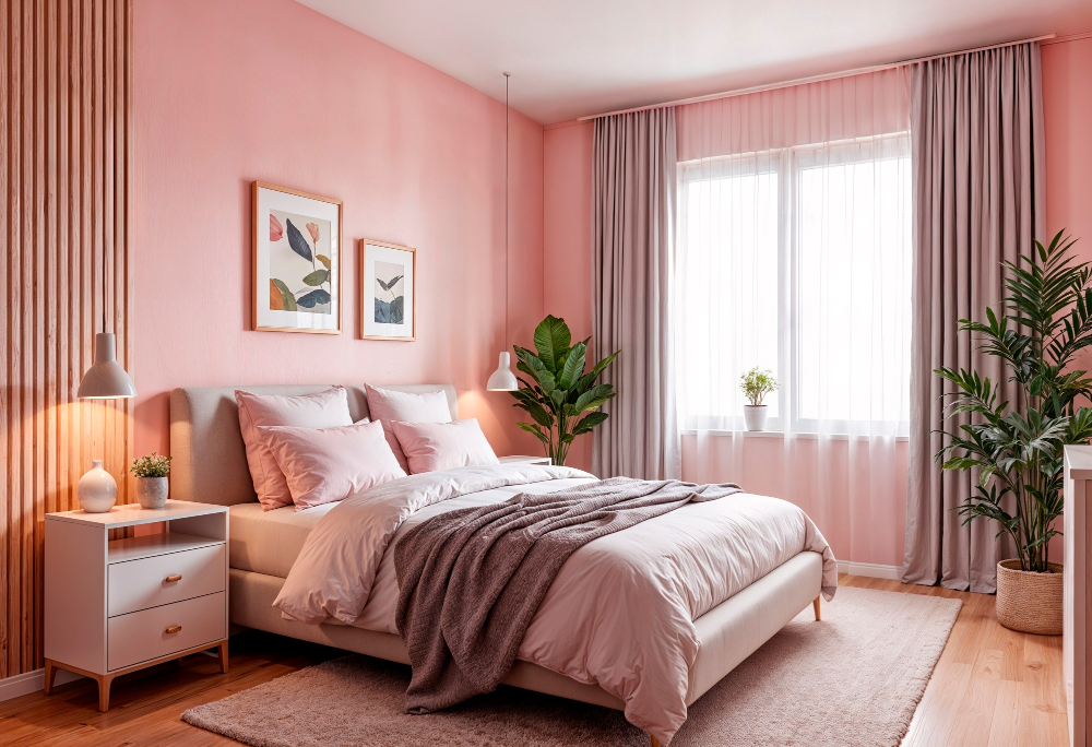 Selain Pink, Berikut 4 Rekomendasi Warna Cat Kamar Tidur Romantis untuk Suami Istri