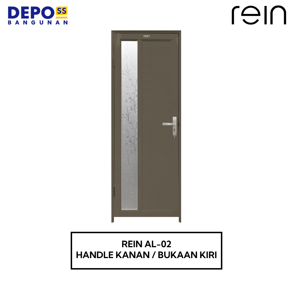 Rein Pintu Kamar Mandi AL-02 Aluminium Bukaan Kiri L