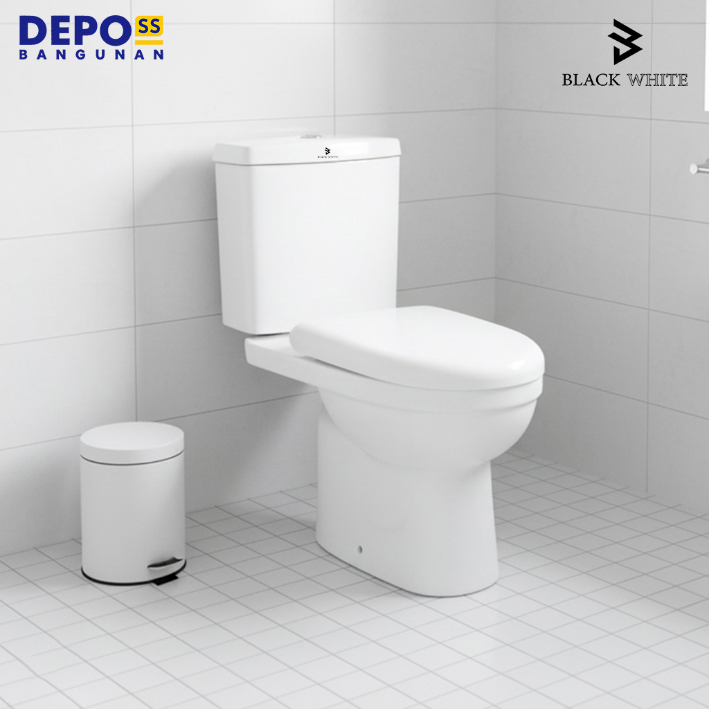 Kloset Duduk Blackwhite Benvolio Two Piece Toilet